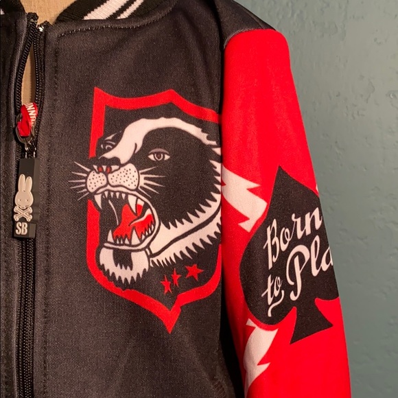 Kids bomber jacket Black Panther size 6 years - Picture 2 of 5